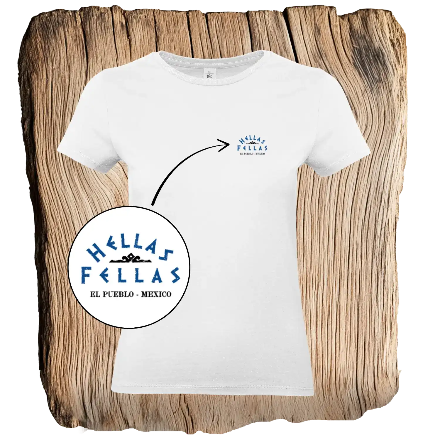 Hellas Fellas Flyer Frauen T-Shirt - Das Kanu des Manitu